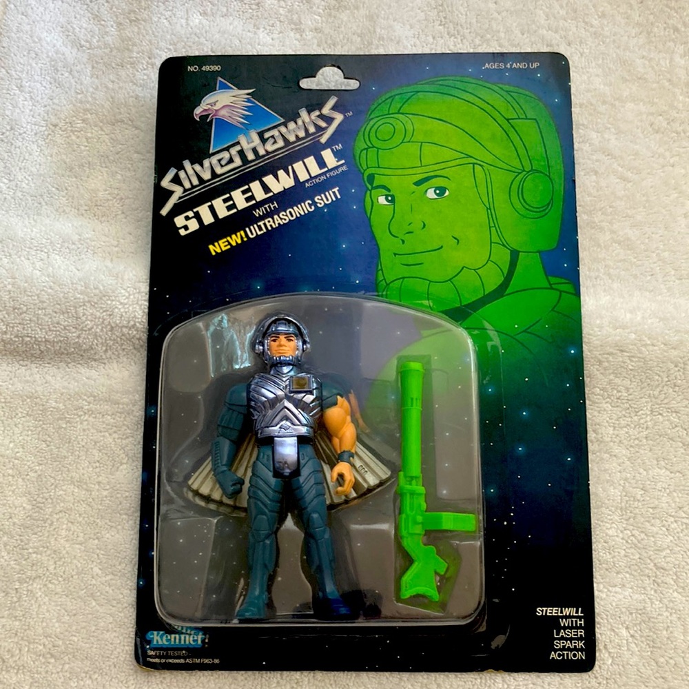 Kenner SilverHawks 1987 steel will with new ultrasonic suit